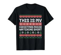 Esta es mi Camiseta navideña para Ver películas - Divertida película de Navidad Camiseta gráfica económica