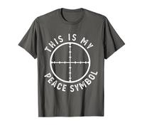 Esta es mi canción de Caza con el símbolo de la Paz en Forma de Cruz Camiseta
