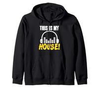 Esta es mi casa música mezclador club DJ Sudadera con Capucha