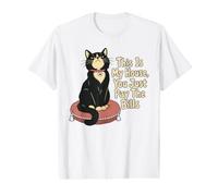 Esta es mi casa, Solo pagas Las facturas Gato Camiseta gráfica económica