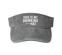 Esta Es Mi Forma De Beber Visera Sombrero Sombrero Abierto Protección UV Superior Vacía Visera Deportiva para Pesca Mujer Hombre