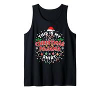 Esta es mi Navidad Santa Navidad Celebración Familiar Camiseta sin Mangas