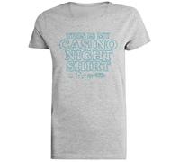 Esta Es Mi Noche De Casino Camiseta Gris Femenina Camiseta De Manga Corta para Mujer Unisex Black tee Baggy Oversized T-Shirt