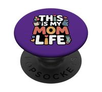 Esta es mi Vida mamá Divertida Cita PopSockets PopGrip Adhesivo