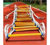 Esta Escalera de Cuerda de Emergencia es Apta para Que Entre 2 y 6 Personas Puedan Escapar. Es Ligera e Incluye 2 Ganchos, lo Que la Hace Ideal para Usar en Casas en los árboles, Jardines, v