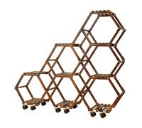 Esta estantería para Plantas Tipo Escalera, Mesa para macetas, Soportes de Madera para Plantas de Exterior para Varias Plantas, Soporte para Plantas de Interior Que se Puede Combinar libreme