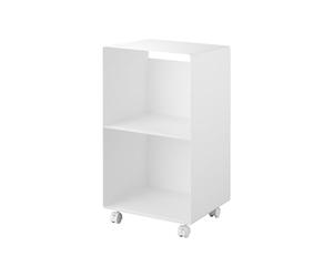 Esta estantería Tiene Dos Niveles y es Ideal para Discos de Vinilo. Gracias a Las Ruedas, es Flexible en su Uso.