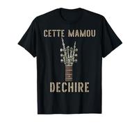 Esta Guitarra mamou dechire Squelette Gothique Rocker Guitarra Camiseta