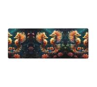 Esta hermosa alfombrilla de teclado y mouse de caballito de mar, de 12 x 31.5 pulgadas de tamaño, está diseñada para computadoras, consolas, oficinas, y también es adecuada para juegos y estudios.