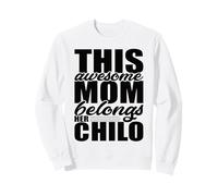 Esta Impresionante mamá Pertenece a su Madre Chilo Día de la Madre Mamas Madre Sudadera