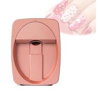 Esta impresora portátil 3D para decoración de uñas puede imprimir más de 1000 diseños, es compatible con WiFi/DIY y se puede controlar mediante una aplicación móvil.(Pink)