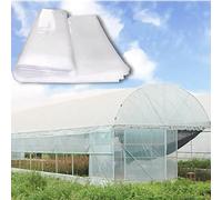 Esta lámina de Polietileno Transparente Impermeable de Alta Resistencia de 17x19 m y 120 micras de Espesor es Ideal para invernaderos, túneles de Cultivo, Pintura, Resistente al Polvo y cubi