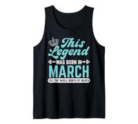 Esta Leyenda nace en Marzo Camiseta sin Mangas