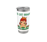 Está listo para mí de primer grado para niñas de primer grado de regreso a la escuela Vaso térmico de acero inoxidable de doble pared