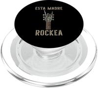 Esta Madre Rockea Mano de Esqueleto Music Rock Guitar PopSockets PopGrip para MagSafe