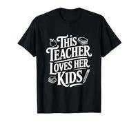 Esta Maestra ama a Sus Hijos corazón Caliente Maestro Camiseta