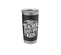 Esta maestra ama a sus hijos corazón caliente maestro Vaso térmico de acero inoxidable de doble pared