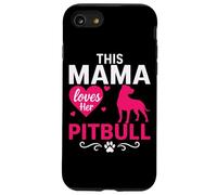 Esta mamá ama su pata en forma de corazón de Pitbull Carcasa para iPhone SE (2020) / 7 / 8
