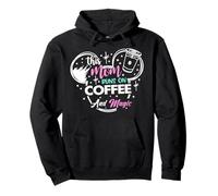 Esta mamá Corre en el café y la Magia - Fun Mom Life Sudadera con Capucha