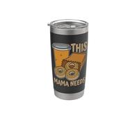 Esta mamá necesita ama deliciosos pasteles Café y donas Vaso térmico de acero inoxidable de doble pared