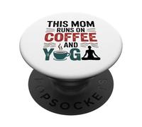 Esta Mamá Se Alimenta De Café Bienestar Fitness PopSockets PopGrip Adhesivo