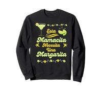 Esta Mamacita Necesita Margarita Española Mamá Día de la Madre Sudadera