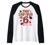 Esta Mariquita es una Familia de 6 años de Edad y Sexto cumpleaños Camiseta Manga Raglan