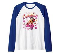 Esta Mariquita es una Familia de niñas de 4 años de Edad Camiseta Manga Raglan