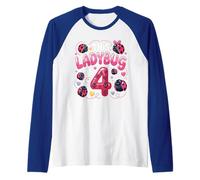 Esta Mariquita es una Familia de niñas de 4 años de Edad Camiseta Manga Raglan