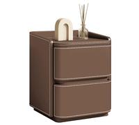 Esta mesita de Noche con Dos cajones es Ideal para el Dormitorio, como mesita Auxiliar para el sofá o para la Sala de Estar. Es una mesita de Noche Moderna con Almacenamiento, Adecuada para