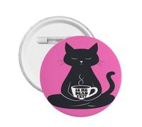 ¿Está muerto ya? Pines Gato negro contra los aranceles Pin de guerra Botones Insignias 1 pieza