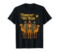 Esta Noche cabalgamos de Tres Hombres sabios Natividad de Navidad Camiseta
