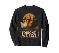 Esta Noche volamos Divertido Pollo Spooky Season Farm Halloween Sudadera