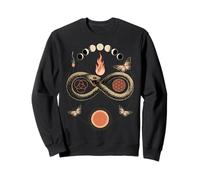 Esta obra de arte cuenta con un ouroboros de serpiente hecho completamente de Sudadera