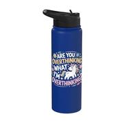 ¿Está pensando demasiado en lo que estoy pensando demasiado Caballo unicornio Stainless Steel Insulated Water Bottle
