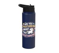 ¿Está pensando demasiado en lo que estoy pensando demasiado Caballo unicornio Stainless Steel Insulated Water Bottle