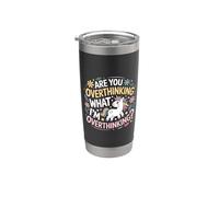 ¿Está pensando demasiado en lo que estoy pensando demasiado Caballo unicornio Vaso térmico de acero inoxidable de doble pared