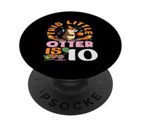 Esta pequeña Nutria es 10 Adorable décimo cumpleaños PopSockets PopGrip Adhesivo