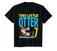 Esta pequeña Nutria es 7 Adorable séptimo cumpleaños Camiseta