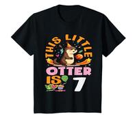 Esta pequeña Nutria es 7 Adorable séptimo cumpleaños Camiseta