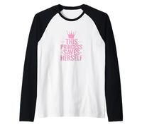 Esta Princesa se Salva Camiseta Manga Raglan