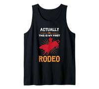 Esta Realmente es mi Primera Vaquera Divertida Rodeo Camiseta sin Mangas
