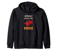 Esta Realmente es mi Primera Vaquera Divertida Rodeo Sudadera con Capucha