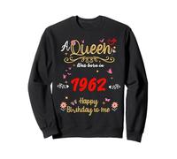Esta Reina Nació en 1962 Cumpleaños Niñas Mujeres Sudadera