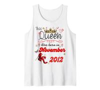 Esta Reina Nació en Noviembre 2012 Noviembre Cumpleaños Mujeres Camiseta sin Mangas