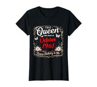 Esta reina nació en octubre de 1961 Cumpleaños de octubre Mujeres Camiseta