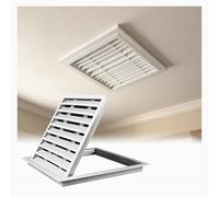 Esta Rejilla de ventilación de Aluminio para áticos y garajes, con Cubierta de Rejilla de ventilación con Lamas, Ofrece una solución eficaz para la circulación del Aire en cobertizos (35 x 5