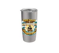 Esta semana no doy un barco divertido pirata navegación Vaso térmico de acero inoxidable de doble pared