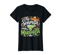 Esta Senorita Necesita una Fiesta navideña de Margarita Camiseta