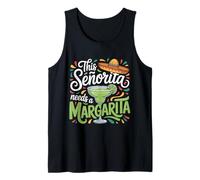 Esta Senorita Necesita una Fiesta navideña de Margarita Camiseta sin Mangas